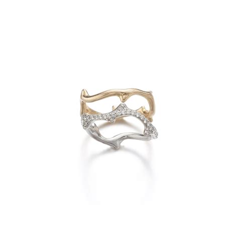 Bois de Rose Ring White Gold .